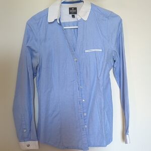 Express Light Blue Button Down Work Shirt